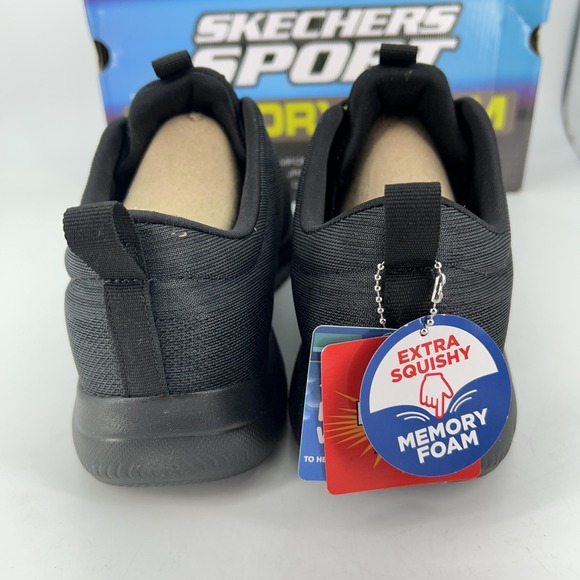 Skechers Summits Louvin Shoes Mens Size 9 Black Wide Fit Slip On Memory Foam - Picture 8 of 14